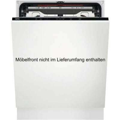 Abbildung von AEG Vollintegrierter Geschirrspüler 60 cm, Spülmaschine Serie 5000: AirDry Kein Nachtrocknen, Energieklasse B, Besteckschublade, personalisierte Zeit Steuerung, 44 dB, Wasserstopp, 14 MG, FSE7572AP
