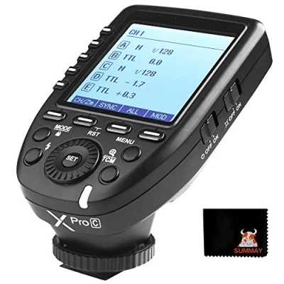 Abbildung von Godox XPro C TTL Blitzauslöser 1/8000s HSS Auslöser für Canon EOS Kameras V1 V860II TT685 TT600 TT350 AD400Pro AD200