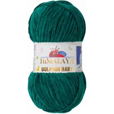 Abbildung von Himalaya Strickfein Dolphin Baby super Bulky Chenille Garn Wolle stric Häkelwolle, 120 m (Einzel Pack, 1 St), Superbauschiges