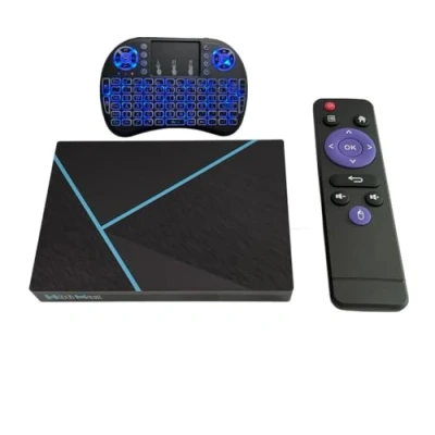 Abbildung von H96 MAX V56 tv Box Android 12 4GB 32GB Rockchip RK3566 2.4G/5G Dual WiFi BT4.0 1000M LAN USB3.0 Support VP9, H.265 8K 24fps Ultra HD Set with i8 Keyboard