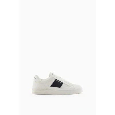 Abbildung von Armani Exchange LACE UP Sneaker low, Herren, Größe: 45, Off white/deep navy Schuhe