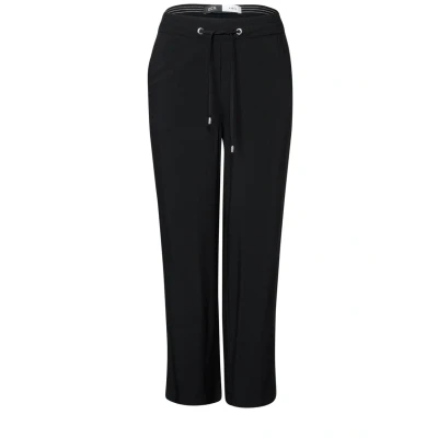 Abbildung von Cecil Straight Stoffhose, Damen, Größe: Sx26, Schwarz