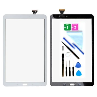 Abbildung von Touchscreen Digitizer Glas Ersatz für Samsung Galaxy Tab E 9.6 SM T560 T561 (kein LCD), mit Kleber und Werkzeug, Weiß