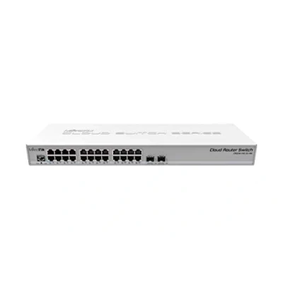 Abbildung von MikroTik CRS326 24G 2S+RM, 24x Gigabit Switch with 2x SFP+ Cages in 1U Rackmount Case