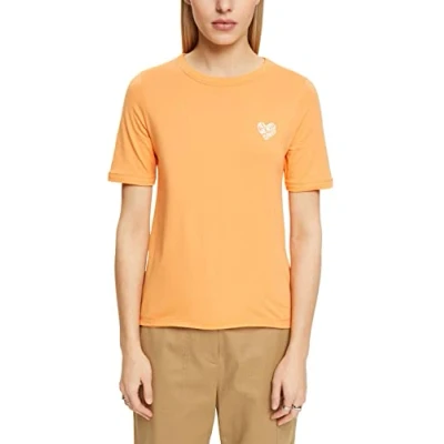 Abbildung von Esprit Tshirt basic, Damen, Größe: Small, Golden orange
