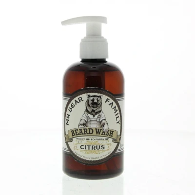 Abbildung von Mr Bear Family Beard WASH Bartshampoo, Herren, Größe: 250 ml, Citrus