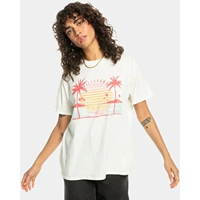 Abbildung von Billabong Golden Island Tshirt print, Damen, Größe: Small, Salt crystal