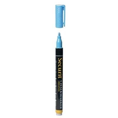 Abbildung von Securit SMA 100 BU Kreidemarker ORIGINAL SMALL, blau, Buchstabendruck