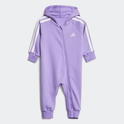 Abbildung von adidas Performance Essentials Infant Jumpsuit für Kinder, Größe: 62, Violet fusion white