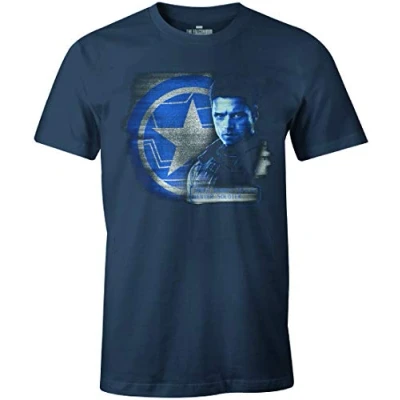 Abbildung von Marvel Herren T Shirt MEFALCOTS005, Denim, XXL