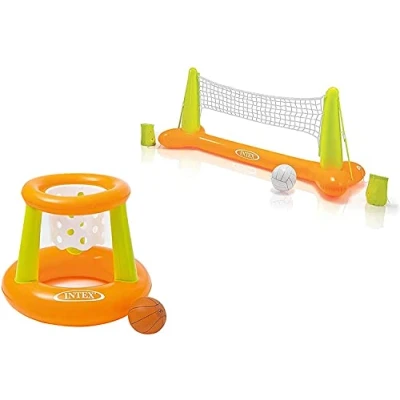 Abbildung von Intex Pool Game Aufblasbares Wasserballspiel Volleyballnetz (Set 1)