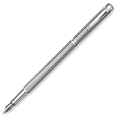 Abbildung von Caran d&#039;Ache 0958.485 Ecridor Retro Füllhalter, Federbreite medium Silber, 1 Stück (1er Pack)