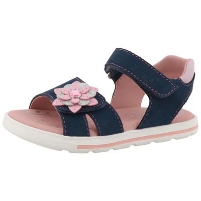 Abbildung von Lurchi Carolina Riemensandalette für Kinder, Größe: 27, Dark blue/pink Schuhe