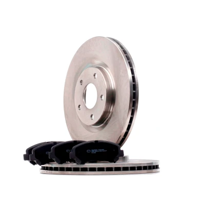 Abbildung von RIDEX 3405B0732 Bremsscheiben und beläge Vorderachse Belüftet NISSAN: Qashqai / Qashqai+2 I, RENAULT: Koleos I