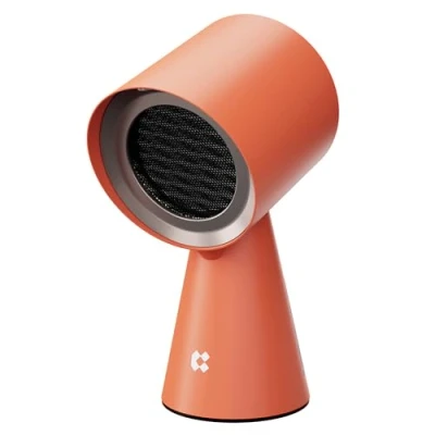 Abbildung von CIARRA CBPHO01 Mini Dunstabzugshaube Orange HOOD TO GO Leise Umluft mit 2 Stufen Tragbar Tischhaube Mobile Abzugshaube für Steak Grillen BBQ Camping Wohnmobil Küche Reise