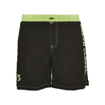 Abbildung von Urban Classics LOGO Badeshorts, Herren, Größe: Small, Black