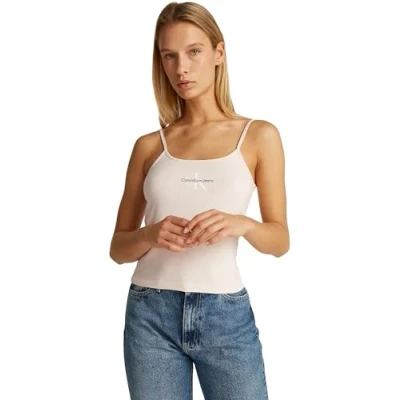 Abbildung von Calvin Klein Jeans T Shirt MONOLOGO STRAPPY TANK TOP mit Logomarkenpatch