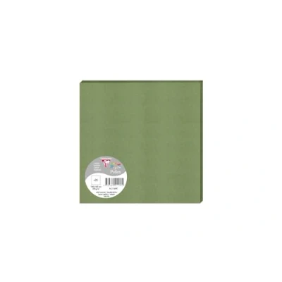 Abbildung von Clairefontaine 1169C Packung mit 25 Einzelkarten Pollen 160x160 210g/m2, ideal für Ihre Einladungen und Korrespondenz, Salbei, 1 Pack