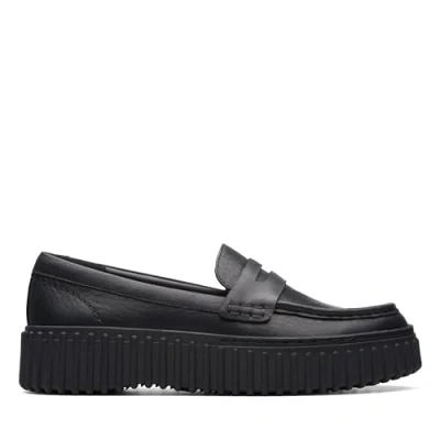 Abbildung von Clarks Torhill Penny Slipper black, Damen, Größe: 38, Black Leder