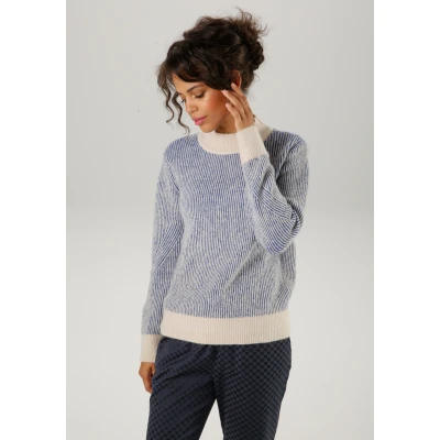 Abbildung von Aniston CASUAL Strickpullover im Streifen Dessin NEUE KOLLEKTION