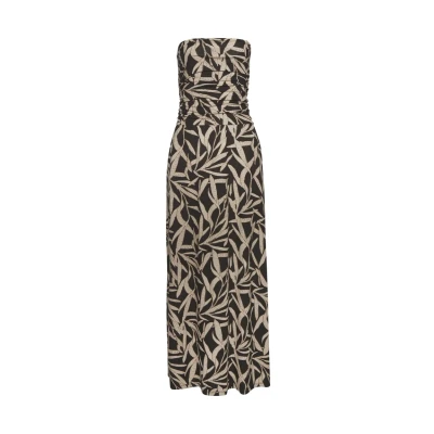 Abbildung von s.Oliver Maxikleid, mit Alloverdruck und Schleife am Rücken, Sommerkleid, Strandkleid