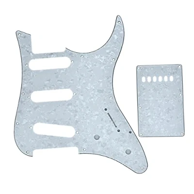 Abbildung von Dopro Gitarre SSS Schlagbrett und Tremolo Trem Abdeckung für Yamaha Pacifica Gitarre, White Pearl