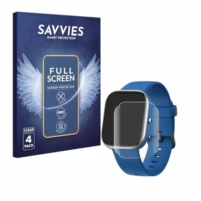 Abbildung von Savvies 4 Stück Full Screen Schutzfolie für Slothcloud H97 Cover Displayschutz Folie [3D Curved, Transparent, Anti Fingerabdruck]