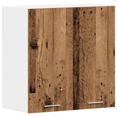 Abbildung von vidaXL Küchenwandschrank Altholz Optik 60x31x60 cm Holzwerkstoff, Wandschrank Küche, Wandschrank, Oberschrank, Küchenschrank, Hängeschrank