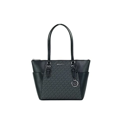 Abbildung von Michael Kors Charlotte Large Top Zip Tote (black sig)