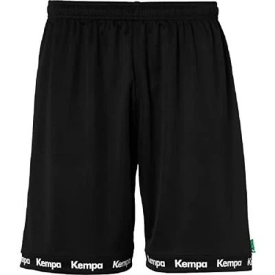 Abbildung von Kempa Wave 26 Shorts Herren Jungen Kurze Hose Handball Fitness Gym Sporthose mit Kordel, Schwarz, 152
