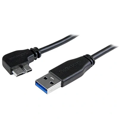 Abbildung von StarTech.com 50cm Slim Micro USB 3.0 Kabel linksgewinkelt 3.1 Gen 1 (5 Gbit/s) Anschlusskabel