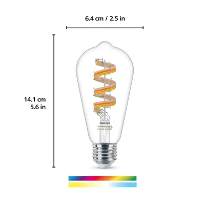 Abbildung von WiZ Edison Filament lamp Gekleurd en wit licht E27