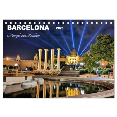Abbildung von BARCELONA Metropole am Mittelmeer (Tischkalender 2025 DIN A5 quer), CALVENDO Monatskalender