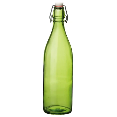 Abbildung von Bormioli Rocco Bügelflasche / Weckflasche Giara Grün 1 Liter