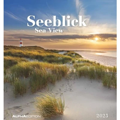 Abbildung von Alpha Edition Seeblick 2025 Postkartenkalender, 12x17cm, Kalender mit schönen Motiven und Postkarten zum Heraustrennen, Aufstellen oder Aufhängen, Monatskalendarium, 1 Monat / Seite