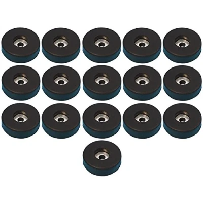 Abbildung von Adam Hall Hardware 4906 M16 AH 16er Set Gummifuß 38 x 10 mm schwarz im Beutel
