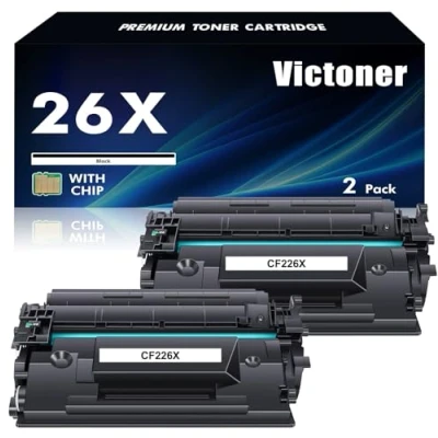 Abbildung von VICTONER Tonerkartusche Kompatibel für HP 26X CF226X 26A CF226A Laserjet Pro MFP M426fdw M426fdn M426dw M402n M402dn M402dw M402d M402 M426 Serie Drucker Schwarz 2er Pack