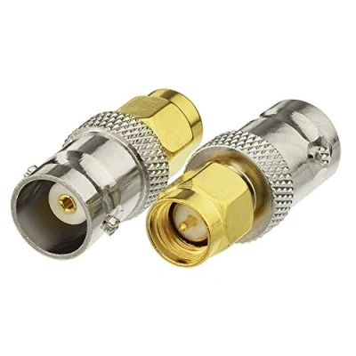 Abbildung von Eightwood Walkie Talkie Handfunk Antenne Adapter BNC Female auf SMA Stecker 2 Stücke für Ham Radio Wireless Video CCTV Kamera Monitor CB Funk MEHRWEG