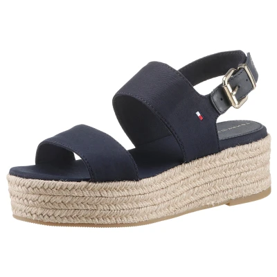 Abbildung von Tommy Hilfiger Plateausandalette, Damen, Größe: 41, Space blue Schuhe