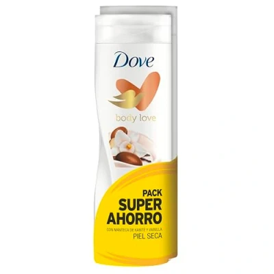 Abbildung von Dove Sparpack Feuchtigkeitscreme mit Katire Butter und Vanille für trockene Haut, 2 x 400 ml