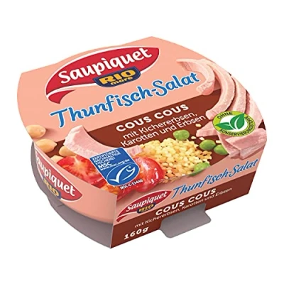 Abbildung von Saupiquet Rio Mare Thunfisch Salat Cous Cous, MSC zertifiziert, Fix und fertig zubereitet, Ideal für unterwegs, 160g