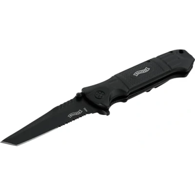 Abbildung von Walther Messer Black Tac Tanto Knife, schwarz, 199mm