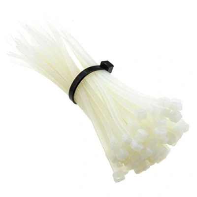 Abbildung von Natur Kabel Kabelbinder 120 mm x 3,5 Nylon 66 UL Zertifiziert [100 Stück] [120mm 3,5mm]