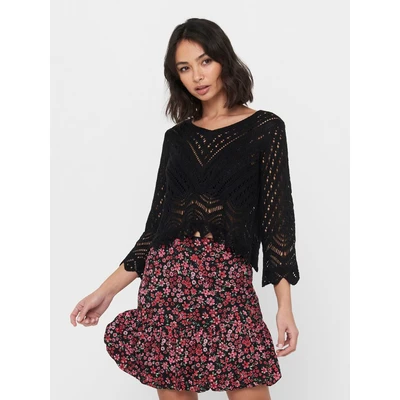 Abbildung von JDY NEW SUN Strickpullover, Damen, Größe: Large, Black