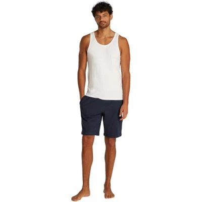 Abbildung von Tommy Hilfiger Herren Pyjama Set Jersey Kurz, Mehrfarbig (White/Desert Sky), M