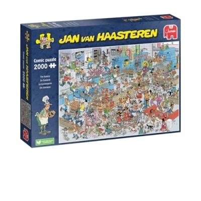 Abbildung von Jumbo Spiele Puzzle 1110100311 Jan van Haasteren Die Bäckerei 2000 Teile, Puzzleteile, Made in Europe