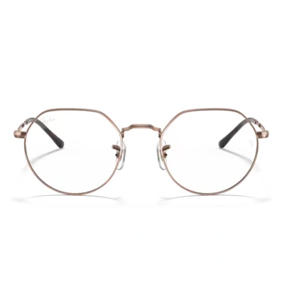 Abbildung von Ray Ban Unisex RX6465 JACK 2943 Rahmen von BRILLEN Metall Bronze Transparent Geometrisch Normal