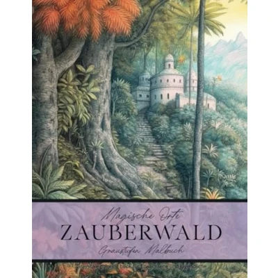 Abbildung von Magische Orte Zauberwald Graustufen Malbuch: Greyscale coloring book für Erwachsene und Jugendliche