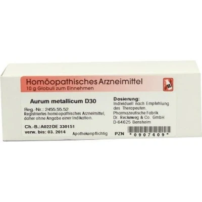 Abbildung von Aurum Metallicum D 30 Globuli 10 g