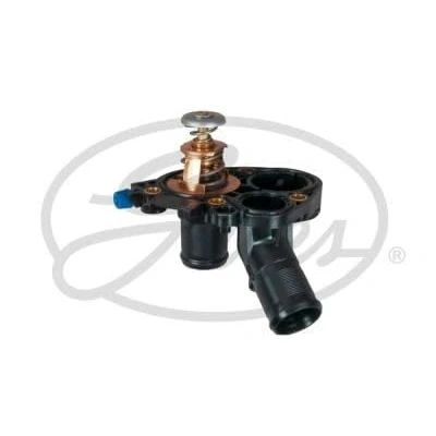 Abbildung von GATES TH60883G1 Kühlwasserthermostat 83 mit Dichtungen Gehäuse CITROËN: DS3 Schrägheck, C3 II, C4 II Cactus, PEUGEOT: 208 I 2008 Kombi